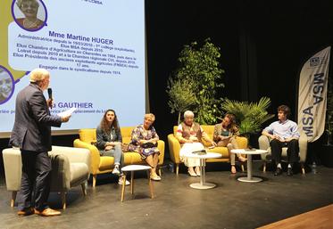 Mardi 4 juin, à Olivet. L'assemblée générale de la MSA Beauce-Cœur de Loire a été l'occasion d'une table ronde sur le thème de l'engagement des femmes en agriculture.