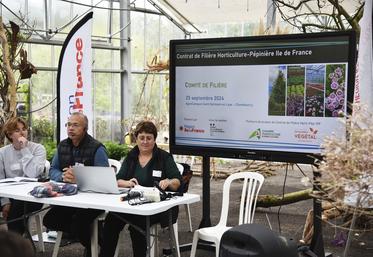 Le comité de filière du contrat de filière horti-pépi Île-de-France a été organisé par la chambre d'Agriculture de région Île-de-France, mercredi 25 septembre, au lycée horticole de Saint-Germain-en-Laye (Yvelines). 