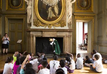 Animation au château de Maisons (Yvelines).