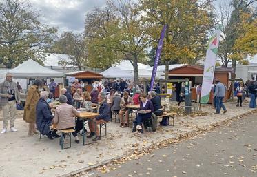 Du vendredi 11 au dimanche 13 octobre, à Blois. Le marché d'automne a été pris d'assaut tous les midis par les festivaliers des Rendez-vous de l'histoire.