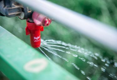 La taille des gouttelettes agit directement sur la dérive.