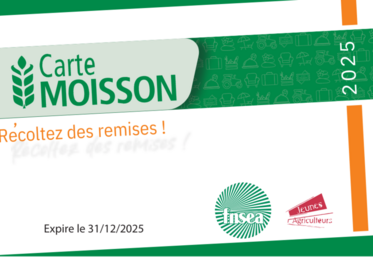 Les adhérents de la FDSEA 77 à jour de leur cotisation recevront sous peu leur nouvelle carte Moisson. Ils pourront ainsi profiter pleinement de ses nombreux avantages.