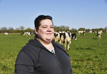 Estelle Ridel, 26 ans a participé à deux journées d'immersion dans l'exploitation de Jean-Louis Lefaucheux. 