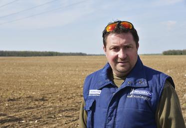 Sébastien Marié est agriculteur sur l'exploitation familiale dans l'est du département. 