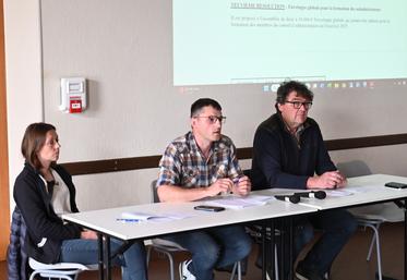 Vendredi 23 mai, à Binas. Nicolas Léger a présidé sa première assemblée générale de la Cafo, en présence d'une quarantaine d'éleveurs de volailles. 