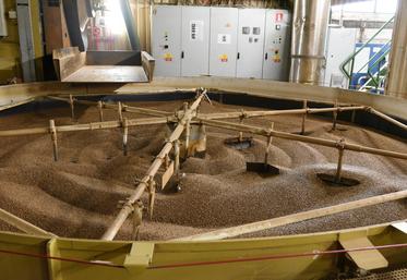 Jeudi 22 mai, à Pithiviers. La visite de la malterie a été un moment fort de la journée, illustrant les étapes clés de la transformation des céréales en malt.