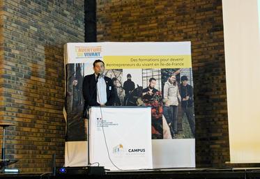 Mardi 20 mai, Brie-Comte-Robert. Clément Torpier, président du PAI Île-de-France, est intervenu en début de matinée.