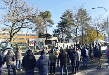 La dernière mobilisation JA-FNSEA sur l'eau date de novembre dernier, devant le siège de l'Agence de l'eau Loire-Bretagne.
