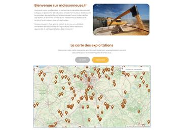 Le site Moissonneuse.fr propose une carte des agriculteurs qui ouvrent la porte de leur moissonneuse-batteuse. 