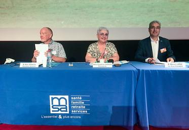 Vendredi 20 juin, à Vierzon (Cher). Cendrine Chéron n'a pas souhaité briguer un 3e mandat à la présidence de la MSA Beauce-Cœur de Loire. Son directeur général, Marc Debacq, a fait valoir ses droits à la retraite. 