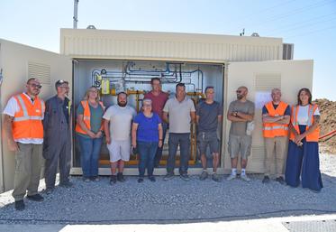 Larchant, mercredi 1er juillet. L'unité de méthanisation Biogaz du plateau injecte dans le réseau depuis quelques minutes. 