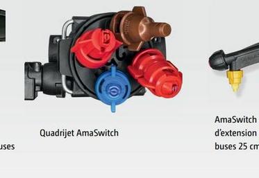 Grâce au dispositif AmaSwitch d'Amazone, l’agriculteur réalise des économies de produits en apportant la juste dose avec quasiment aucun recouvrement ni recroisement.