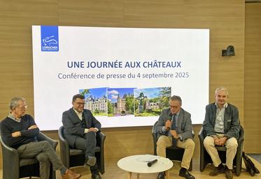 Jeudi 4 septembre, à Blois. Le conseil départemental a présenté les trois lieux à visiter pour cette 8e édition de l'opération Une journée aux châteaux.