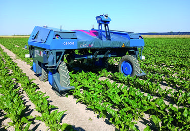 Le Rover GW de Cyclair affiche une largeur de travail de 5,40 m et est utilisable sur colza, maïs, betterave, tournesol, pois chiche et soja.