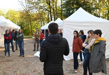Jeudi 30 octobre, à Meusnes. Dans le cadre des rencontres nationales Dephy, une réunion technique a eu lieu au château de Quinçay en présence d'une quinzaine de viticulteurs. 