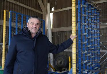 Benoit Longuet tente d’intégrer le désherbage mécanique depuis trois campagnes.