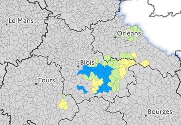 En gris, zone vulnérable maintenue classée. En vert, zone maintenue non classée. En jaune, nouvellement classée partiellement. En bleu, sortie du classement.