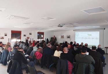 Mardi 6 janvier, à Étampes (Essonne). La chambre d'Agriculture Île-de-France a organisé une réunion technique sur la betterave.
