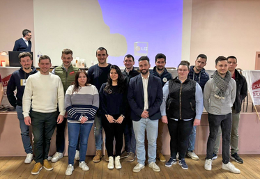 Vendredi 30 janvier, à Puiseaux. Le nouveau conseil d’administration de JA Loiret 2026-2028 a été élu.