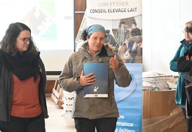 Claire Charrier, installée depuis peu en tant qu'éleveuse caprine à Cormeray a expliqué son parcours d'installation, jeudi 12 février, durant la matinée caprine. 