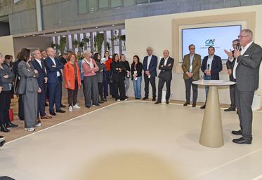 Mercredi 25 février, à Paris. Le Crédit agricole d'Île-de-France a organisé un moment convivial durant le Salon de l'agriculture pour célébrer l'opération #OnAtous1CôtéAgri.