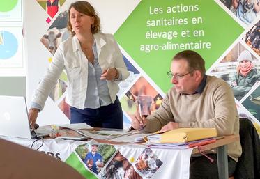 Mardi 24 mars, à Miermaigne. Toute l'actualité sanitaire du bétail a été passée en revue par la directrice du GDS 28, Claire Auguste, et son président, Bertrand Desvaux.