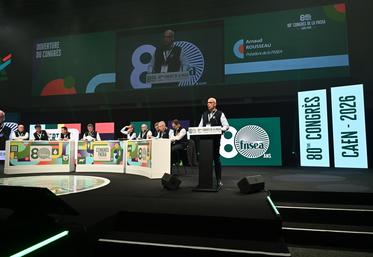 Ouverture du congrès FNSEA 2026 à Caen par son président Arnaud Rousseau.