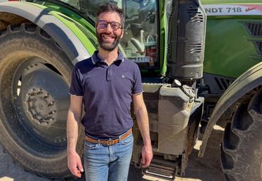 Le 3 avril, à Berchères-les-Pierres. La bourse Nuffield va permettre à Charles-Édouard Lhopiteau de confronter sa vision de la maintenance des équipements agricoles.