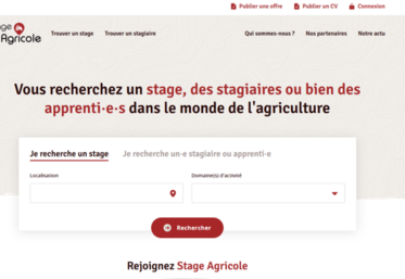 La plateforme en ligne stage-agricole.com permet de découvrir les parcours et formations en agriculture, avec un accès direct aux informations et aux témoignages.