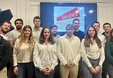 Paris, mercredi 15 avril. Le nouveau conseil d'administration JA région Île-de-France pour la mandature 2026-2028.