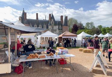 Samedi 18 avril, à Maintenon. 44 producteurs locaux ont composé un marché riche en saveurs diverses et variées.