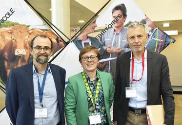 Mardi 7 avril, à Issoudun (Indre). Les cadres de la MSA Berry-Touraine ont fait le point sur les actions 2025. De g. à d. : Pascal Robert, premier vice-président, Anne-Sophie Latour, présidente, et Étienne Le Maur, directeur général. 