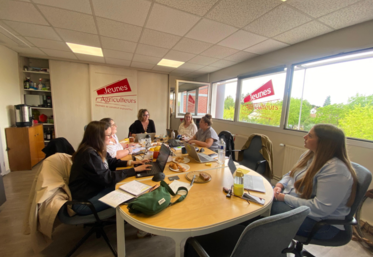 Lundi 4 mai, à Orléans. Les collaboratrices de JA CVL se sont réunies à l’occasion d’une journée de travail du réseau.