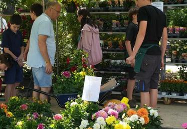 Chailly-en-Brie, samedi 23 mai. Le marché aux fleurs est l'un des marqueurs de Festi'Breto. 