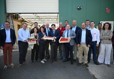 Chailly-en-Bière, jeudi 23 juillet. La profession agricole a reçu le nouveau préfet de région, Georges-François Leclerc.