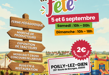 Les Jeunes agriculteurs du Giennois organisent Terre en fête ces samedi 5 et dimanche 6 septembre à Poilly-lez-Gien.