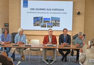 Jeudi 10 septembre, à Blois. Philippe Gouet, président du conseil départemental, présente la neuvième édition de l'opération Une journée aux châteaux.