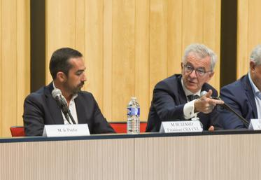 Vendredi 25 septembre, à Orléans (Loiret). Le président de la Région, François Bonneau, a annoncé une aide exceptionnelle de 4,5 millions d'euros lors de la session de la chambre régionale d'Agriculture.