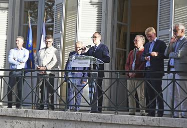 Jeudi 24 septembre, à Blois. Le préfet Joseph Zimet a convié l'ensemble du monde viticole au sein de la préfecture pour une mise à l'honneur de leur métier à la suite de cette année inédite.