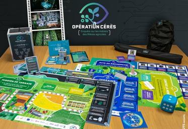 La mallette Opération Cérès s’appuie sur six jeux pour faire découvrir plus de 150 métiers de l’agriculture et de l’agroalimentaire.