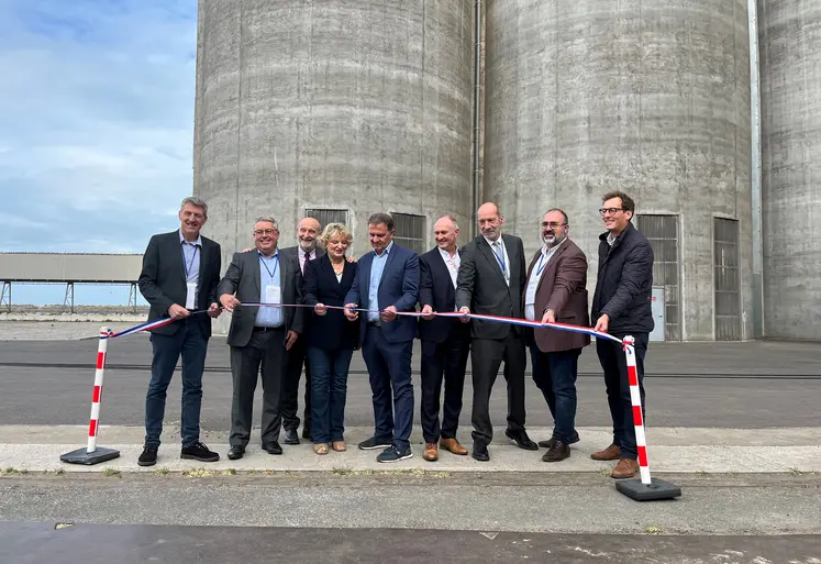 inauguration du silo numéro 9 de Nord Céréales à Dunkerque par Laurent Bué le 26 septembre 2025