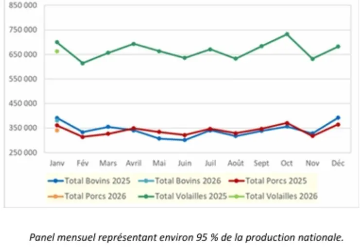 Graphique de la production d'aliments pour animaux par segment de marché.
