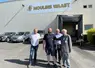 De gauche à droite : Michel Waast (Moulins Waast), Tristan Wecxsteen (boulanger, Les pains de Tristan), Thierry Hache (Grainoble) et Émile Waast (Moulins Waast)