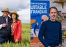 Montage photo montrant Bertrand et Eugénie Girardeau dans un champ de blé à gauche et un portrait de Ludovic Brindejonc à droite.