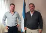 Les dirigeants du syndicat de céréaliers CARBAP, Pablo Ginestet (à gauche) et Carlos Bilbao (à droite), à Buenos Aires.