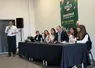 Photo de la tribune lors de conférence que l'association Duralim a tenu une conférence au Space 2025 sur la décarbonation des filières élevages.