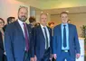 De gauche à droite, Charles Descamps, nouveau directeur de Nord Céréales, Joël Ratel, ancien directeur de Nord Céréales, et Laurent Bué, président de Nord Céréales, lors de l'assemblée générale de Nord Céréales le 5 décembre 2025.