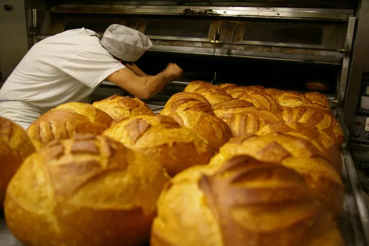 Four à pain dans une boulangerie