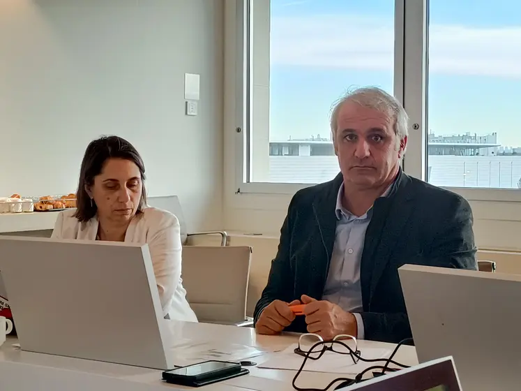 Franck Laborde, président de l'AGPM, et Céline Duroc, directrice générale de l'AGPM.