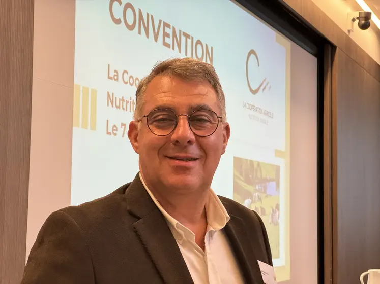 David Saelens, le président de La Coopération agricole Nutrition animale.